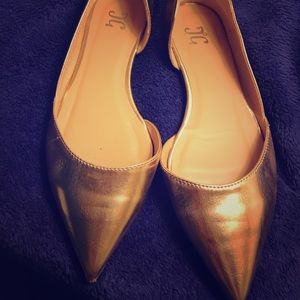 Juicy couture gold flats